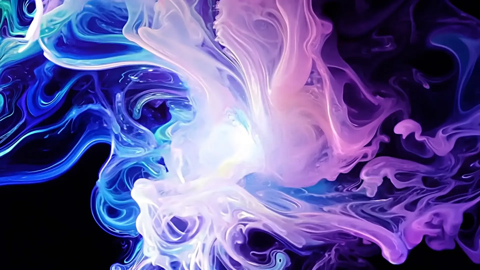 Dreamy Colorful Smoke Swirl Overlay for Logo Animation